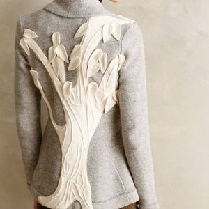 Anthropologie Rosie Neire Boiled Wool Blazer Sz S